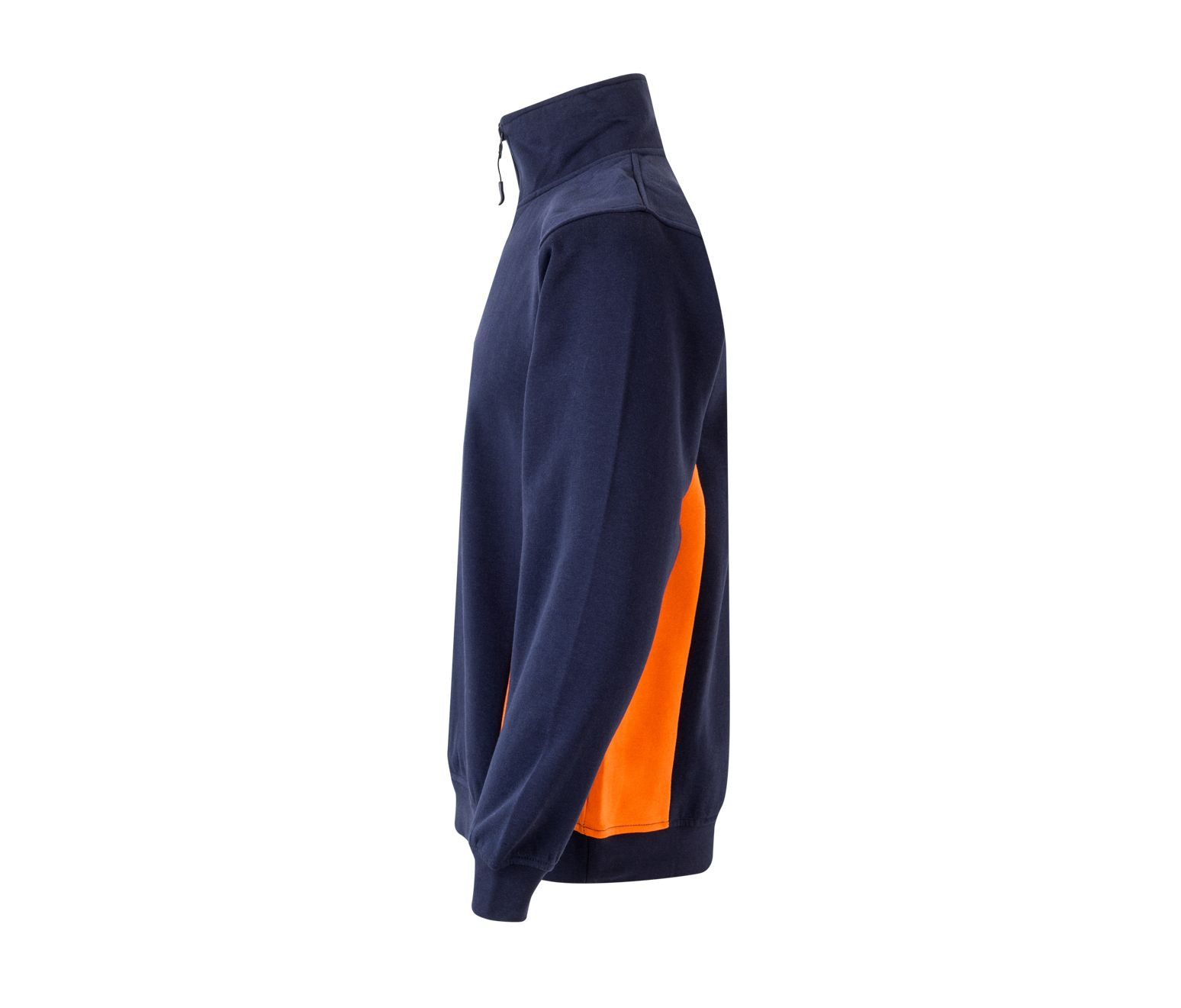 SWEAT BICOLORE COL ZIPPÉ