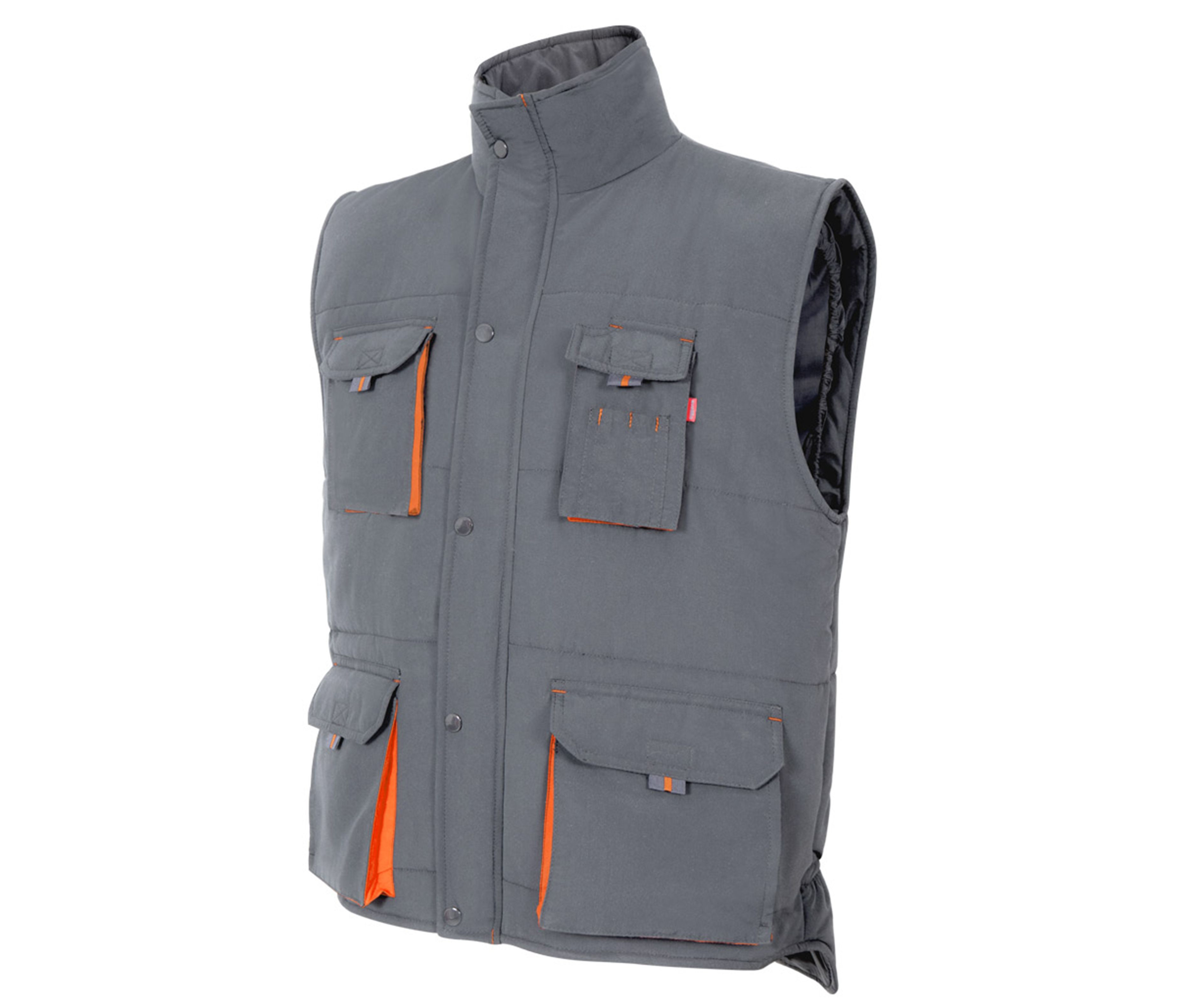 GILET MATELASSÉ BICOLORE MULTIPOCHES