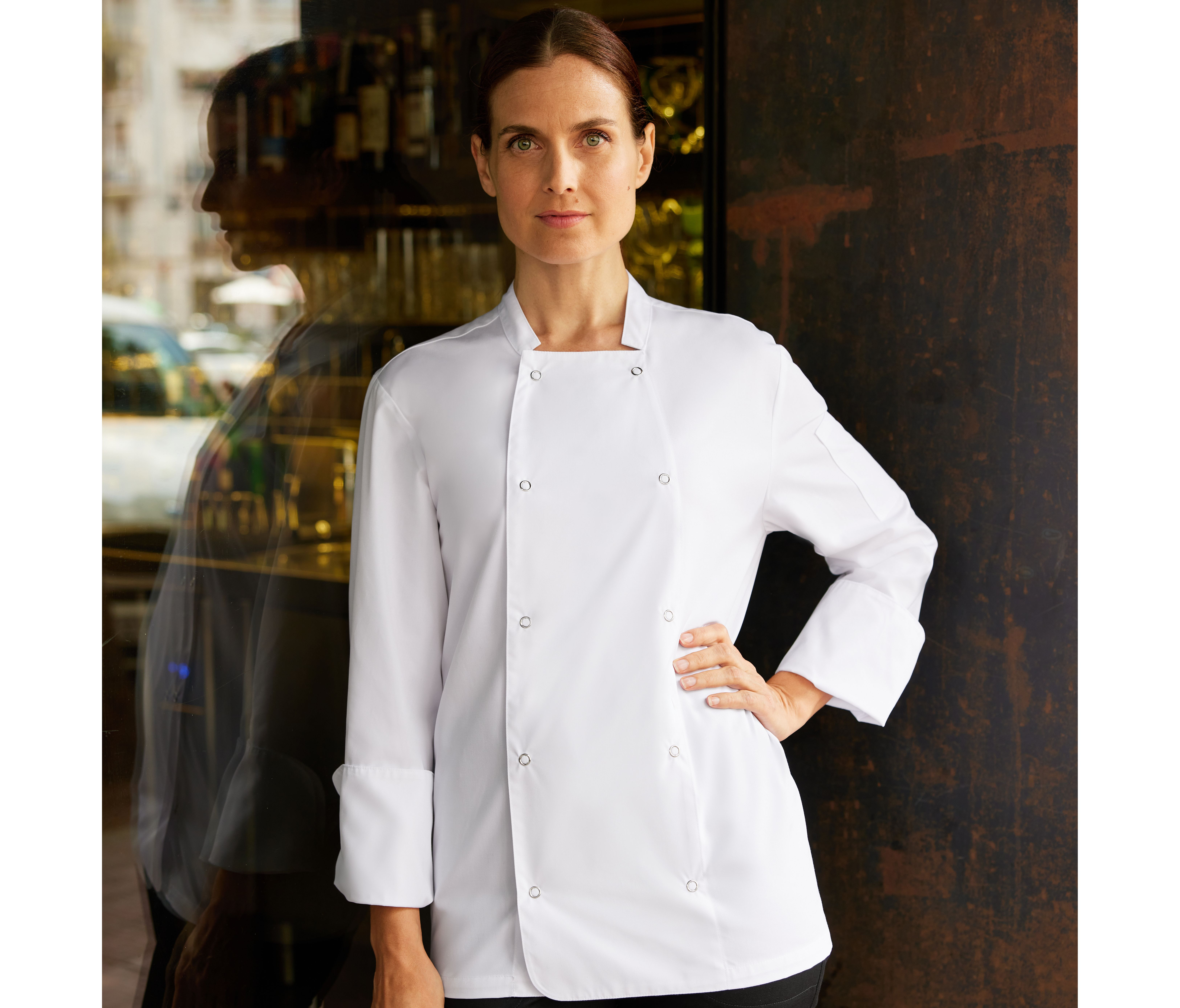 VESTE DE CUISINIER ML AVEC BOUTONS PRESSION