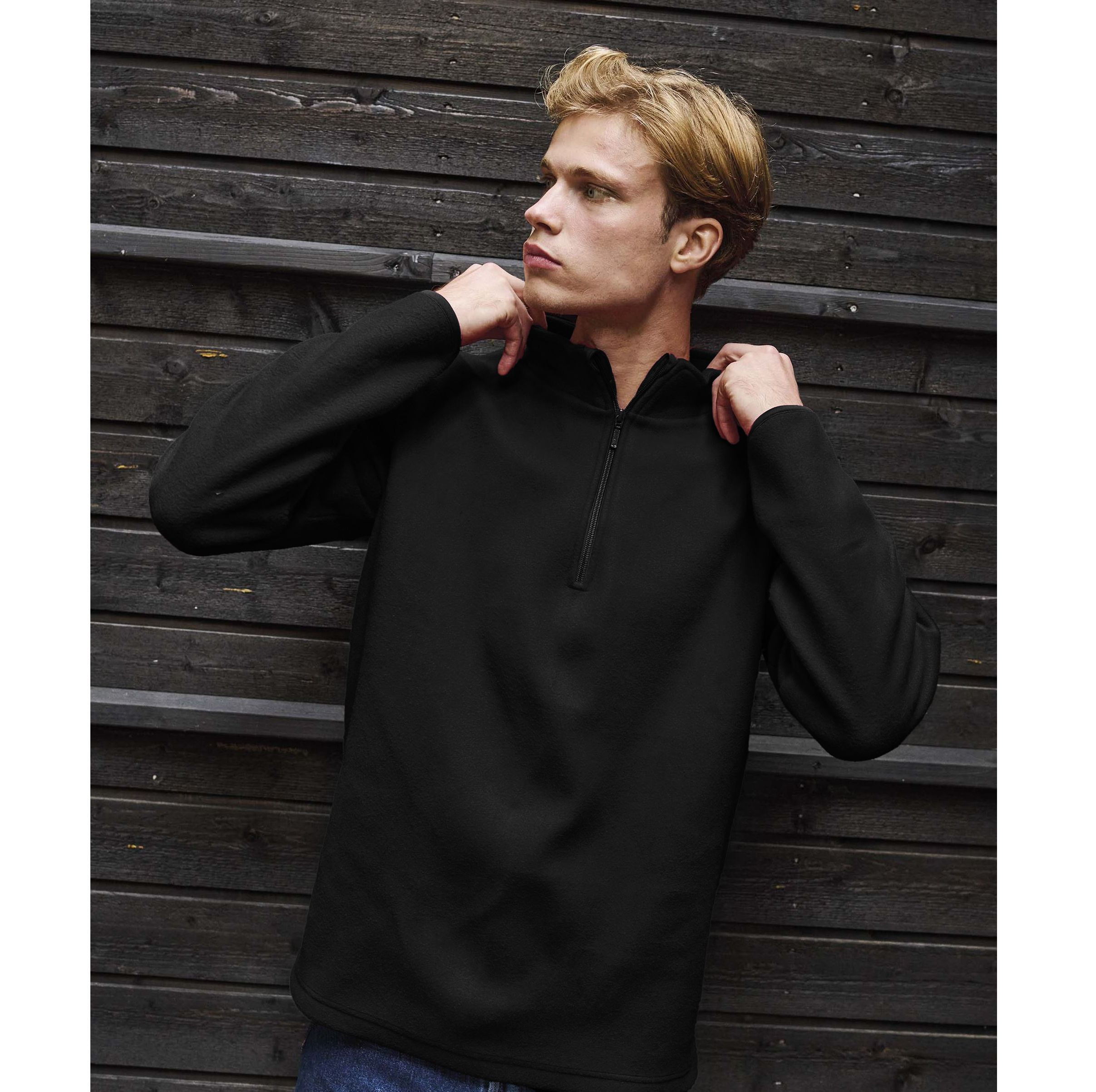 RECYCLED FLEECE QUARTER ZIP