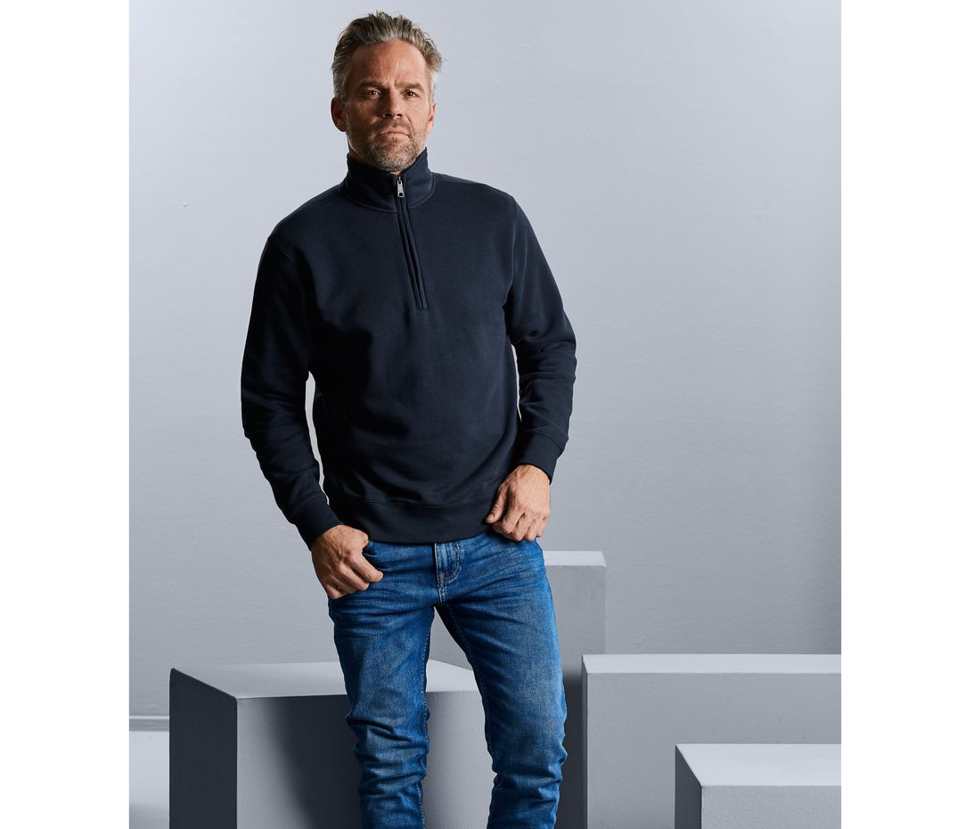 AUTHENTIC QUARTER ZIP SWEAT